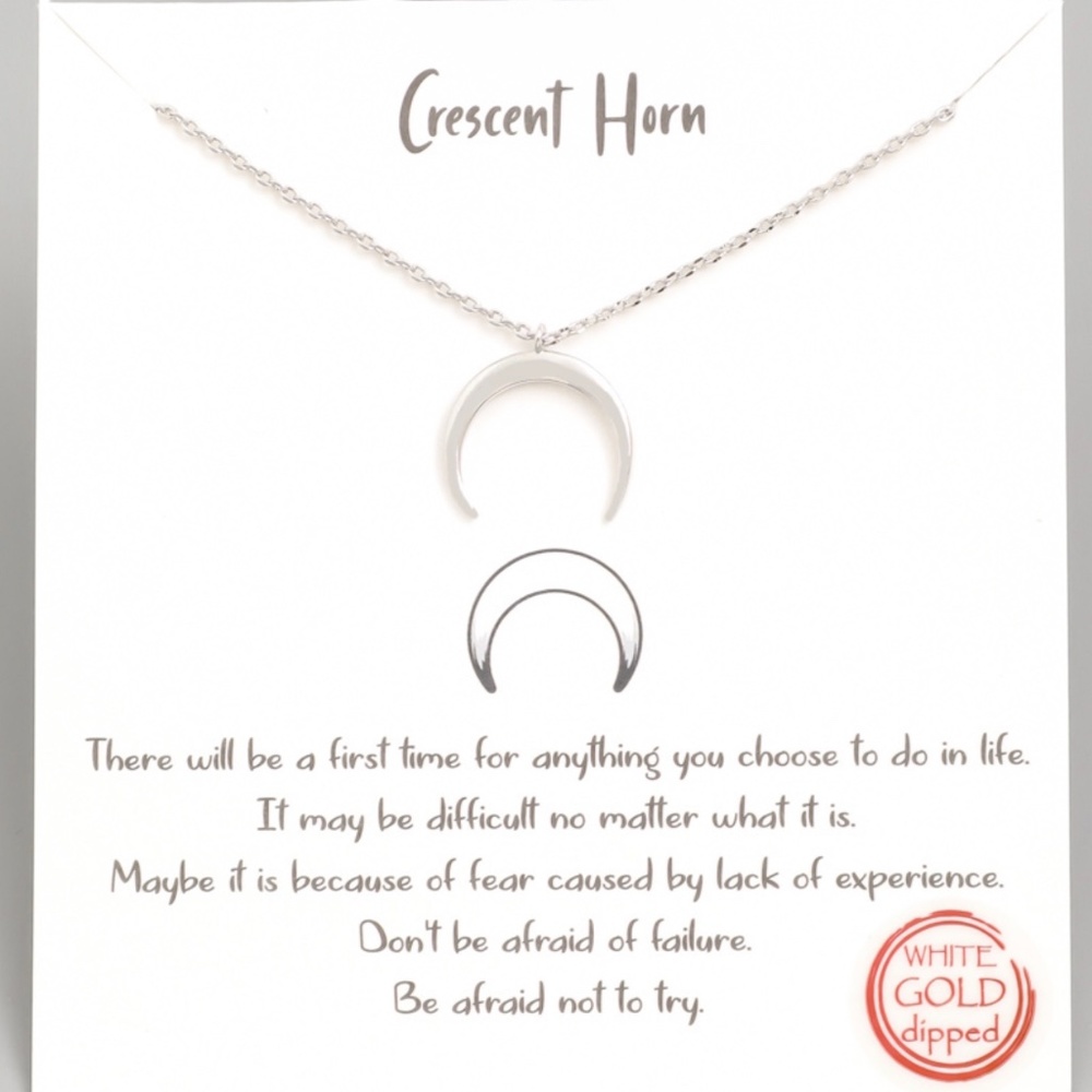 Crescent moon necklace